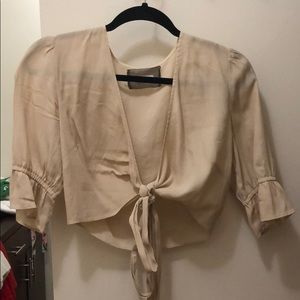 Reformation wrap crop top